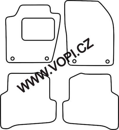 Autokoberce Škoda Fabia 2014 -> Perfectfit (4319)